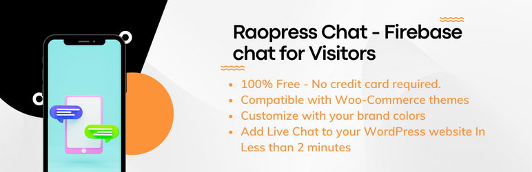 Raopress Chat – Firebase Chat For Visitors Preview Wordpress Plugin - Rating, Reviews, Demo & Download