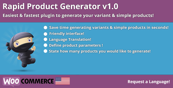 Rapid Product Generator V1 Wordpress Plugin - Rating, Reviews, Demo & Download