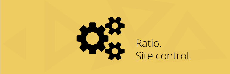 Ratio. Site Control Wordpress Plugin - Rating, Reviews, Demo & Download