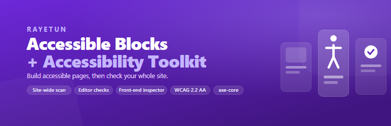 Rayetun Accessible Blocks & Accessibility Toolkit Preview Wordpress Plugin - Rating, Reviews, Demo & Download