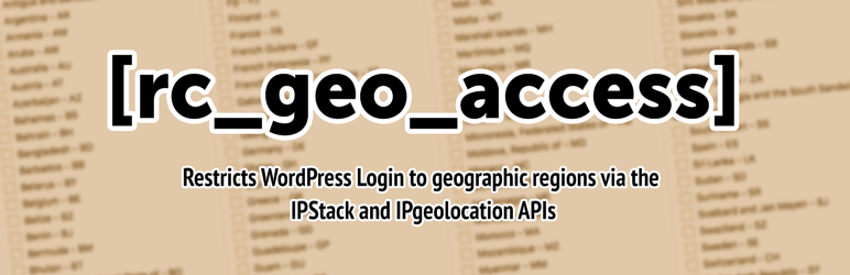 RC Geo Access Plugin Preview - Rating, Reviews, Demo & Download