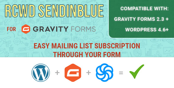 Rcwd Sendinblue For Gravity Forms Preview Wordpress Plugin - Rating, Reviews, Demo & Download