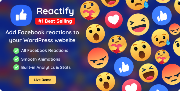 Reactify – Facebook Reactions Plugin for Wordpress Preview - Rating, Reviews, Demo & Download