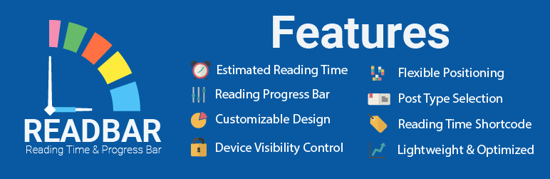 ReadBar – Smart Reading Time & Dynamic Progress Bar Preview Wordpress Plugin - Rating, Reviews, Demo & Download