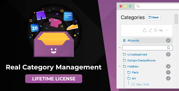 Real Category Management: Content Management In Category Folders In WordPress Preview - Rating, Reviews, Demo & Download