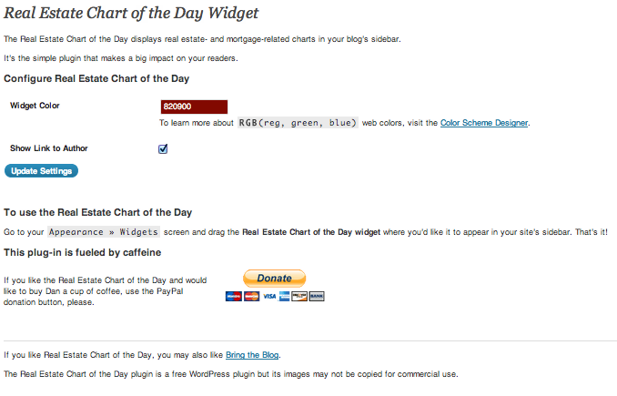 Real Estate Chart Of The Day Preview Wordpress Plugin - Rating, Reviews, Demo & Download