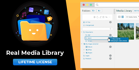 Real Media Library: Media Library Folder & File Manager For Media Management In WordPress Preview - Rating, Reviews, Demo & Download