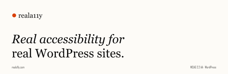 Reala11y Preview Wordpress Plugin - Rating, Reviews, Demo & Download