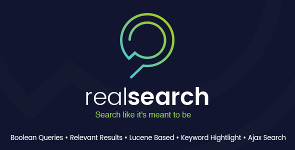 RealSearch WordPress Search Plugin Preview - Rating, Reviews, Demo & Download