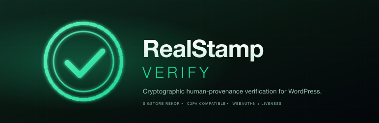 RealStamp Verify Preview Wordpress Plugin - Rating, Reviews, Demo & Download