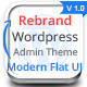 Rebrand Wordpress Admin Theme – Modern Flat UI
