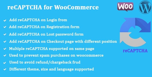 ReCAPTCHA For WooCommerce Preview Wordpress Plugin - Rating, Reviews, Demo & Download