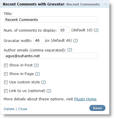 Recent Comments With Gravatar Preview Wordpress Plugin - Rating, Reviews, Demo & Download