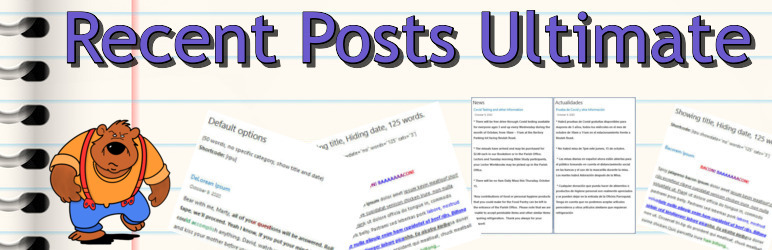 Recent Posts Ultimate Preview Wordpress Plugin - Rating, Reviews, Demo & Download