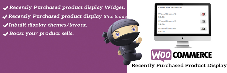 Recently Purchased Product Display For WooCommerce Preview Wordpress Plugin - Rating, Reviews, Demo & Download