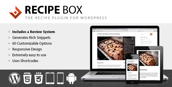 Recipe Box – Recipe Plugin For WordPress Preview - Rating, Reviews, Demo & Download
