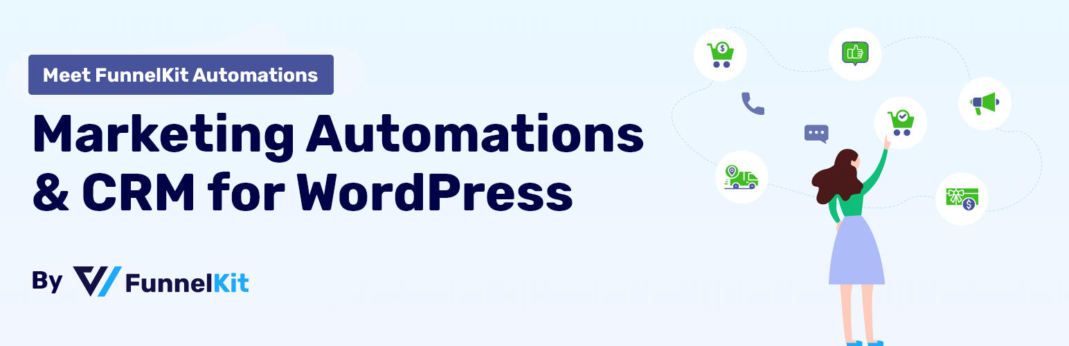 Recover WooCommerce Cart Abandonment, Newsletter, Email Marketing, Marketing Automation By FunnelKit Preview Wordpress Plugin - Rating, Reviews, Demo & Download