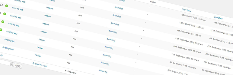 Recurring Bookings For WooCommerce Preview Wordpress Plugin - Rating, Reviews, Demo & Download