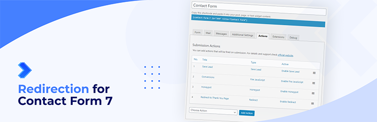 Redirection For Contact Form 7 Preview Wordpress Plugin - Rating, Reviews, Demo & Download