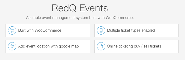 RedQ Events Preview Wordpress Plugin - Rating, Reviews, Demo & Download