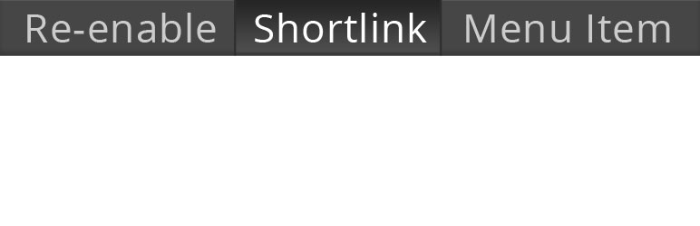Reenable Shortlink Item In Admin Toolbar Preview Wordpress Plugin - Rating, Reviews, Demo & Download