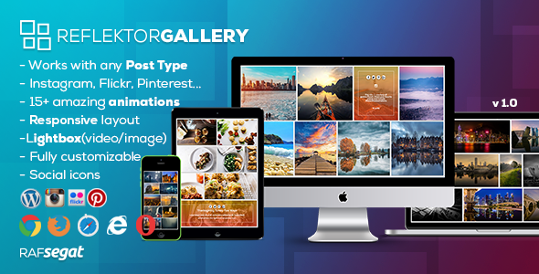 Reflektor Gallery – Wordpress Plugin Preview - Rating, Reviews, Demo & Download