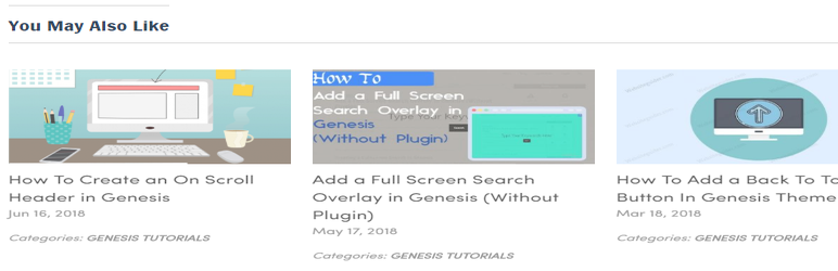 Related Posts For Genesis Preview Wordpress Plugin - Rating, Reviews, Demo & Download