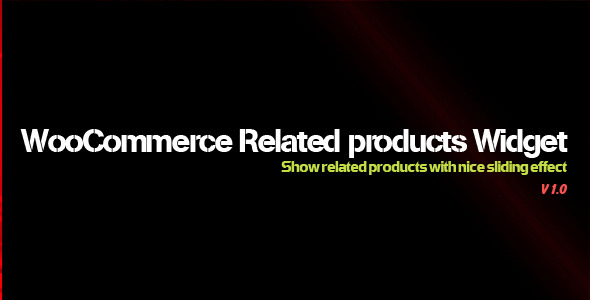 Related Products Widget For WooCommerce Preview Wordpress Plugin - Rating, Reviews, Demo & Download