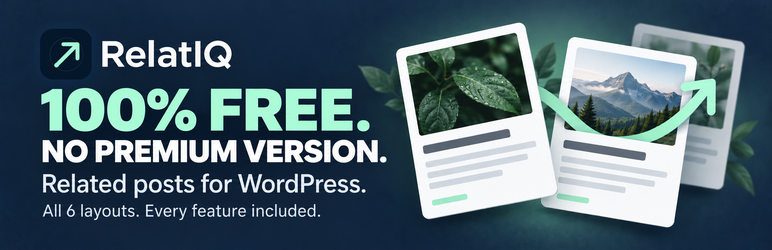 RelatIQ – Related Posts Preview Wordpress Plugin - Rating, Reviews, Demo & Download