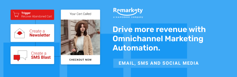 Remarkety – ECommerce Marketing Automation Platform For WooCommerce Preview Wordpress Plugin - Rating, Reviews, Demo & Download