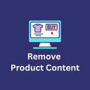 Remove Product Content For WooCommerce