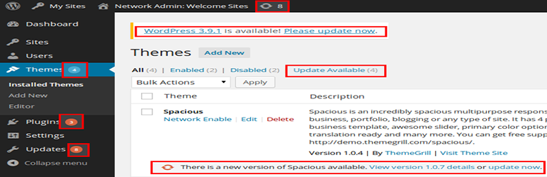 Remove Update Notification Preview Wordpress Plugin - Rating, Reviews, Demo & Download