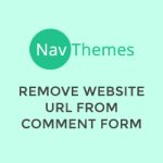 Remove Website Url From Comment Form