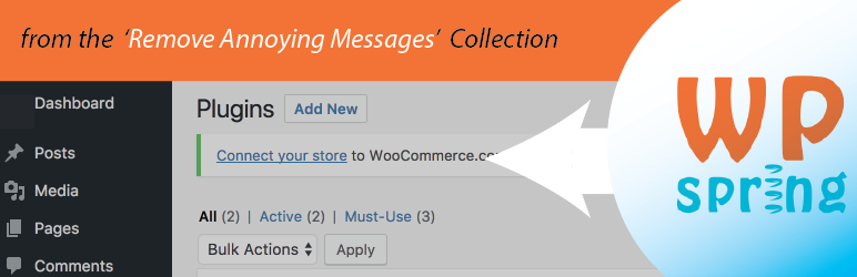 Remove WooCommerce Connect Your Store Notice Preview Wordpress Plugin - Rating, Reviews, Demo & Download