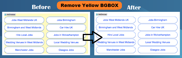 Remove Yellow BGBOX Preview Wordpress Plugin - Rating, Reviews, Demo & Download