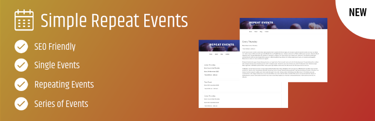 Repeat Events Preview Wordpress Plugin - Rating, Reviews, Demo & Download