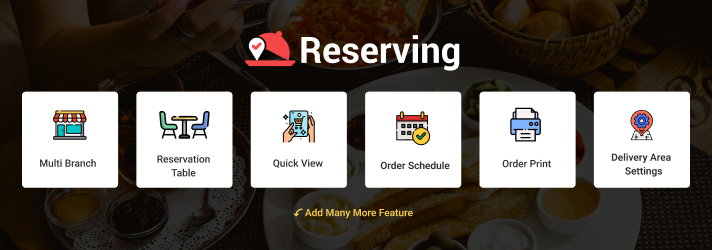 Reserving – Online Food Ordering & Reservation System Preview Wordpress Plugin - Rating, Reviews, Demo & Download