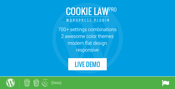 Responsive Cookie Law Consent Notification WordPress Plugin GDPR Compliance Preview - Rating, Reviews, Demo & Download