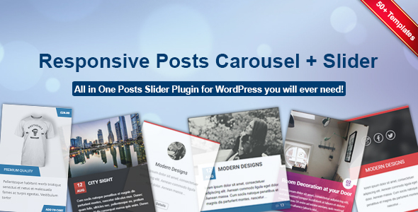 Responsive Posts Carousel WordPress Plugin Preview - Rating, Reviews, Demo & Download