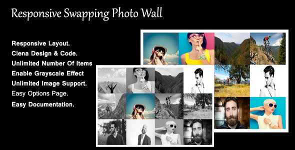 Responsive Swapping Photo Wall Preview Wordpress Plugin - Rating, Reviews, Demo & Download