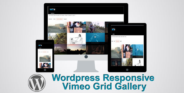 Responsive Wordpress Vimeo Grid Video Gallery Preview - Rating, Reviews, Demo & Download