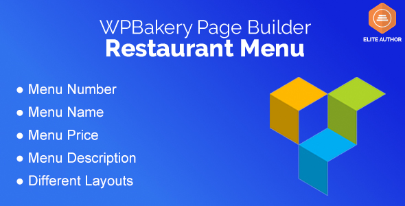 Restaurant Menu For WPBakery Page Builder Preview Wordpress Plugin - Rating, Reviews, Demo & Download