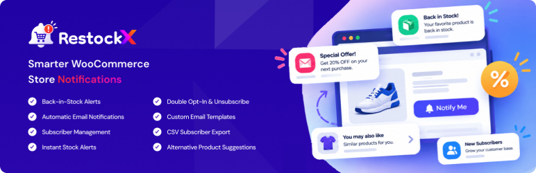 RestockX Preview Wordpress Plugin - Rating, Reviews, Demo & Download