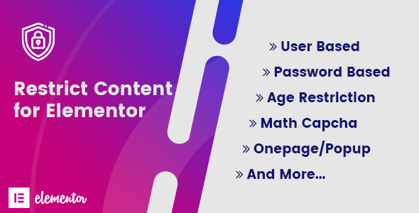 Restrict Content For Elementor Preview Wordpress Plugin - Rating, Reviews, Demo & Download