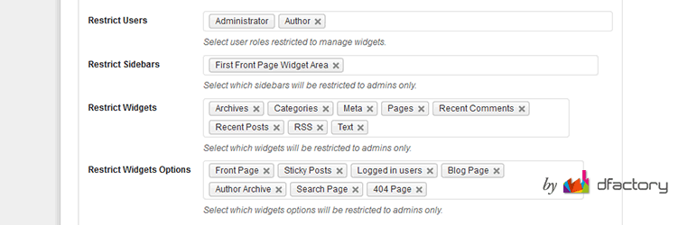 Restrict Widgets Preview Wordpress Plugin - Rating, Reviews, Demo & Download