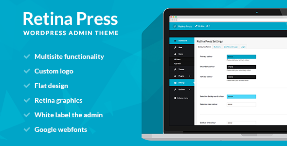 Retina Press – Wordpress Admin Theme Preview - Rating, Reviews, Demo & Download