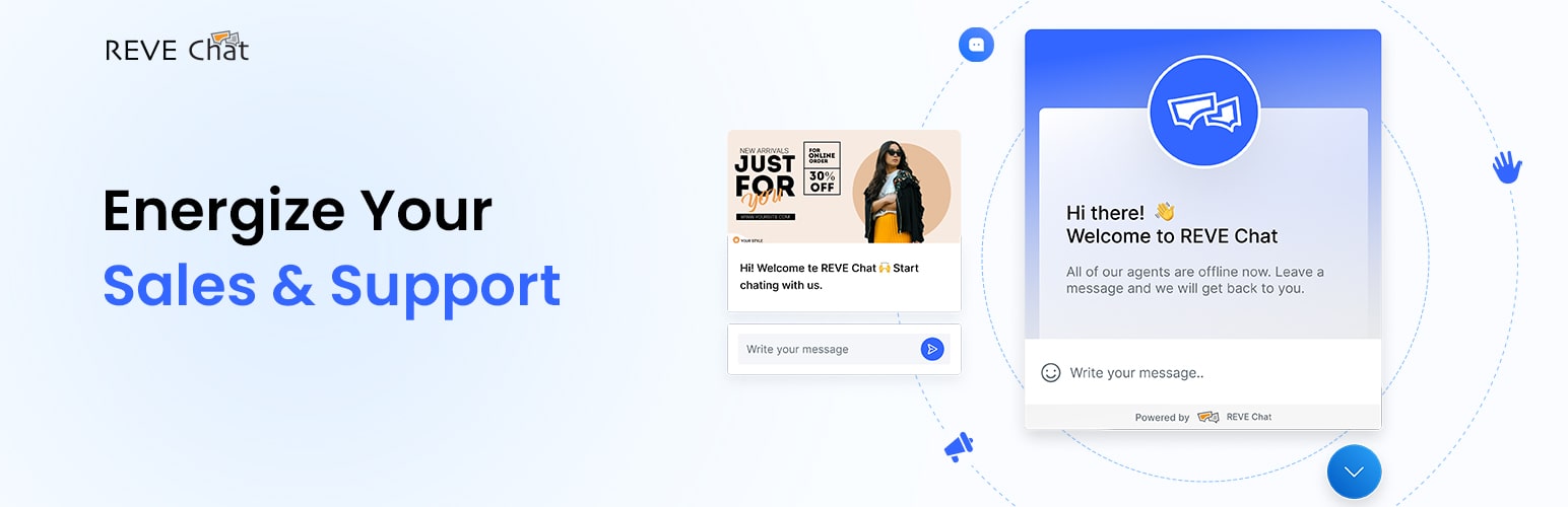 REVE Chat – AI-powered Chatbot & Live Chat Plugin For WordPress Preview - Rating, Reviews, Demo & Download