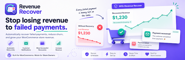 Revenue Recover Preview Wordpress Plugin - Rating, Reviews, Demo & Download