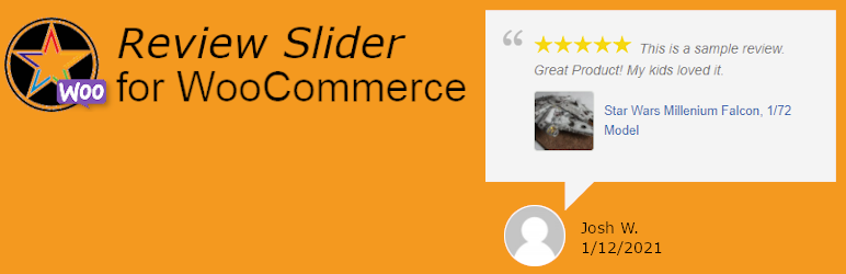 Review Slider For WooCommerce Preview Wordpress Plugin - Rating, Reviews, Demo & Download