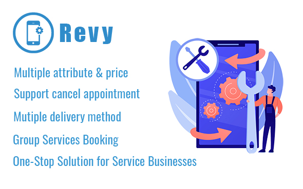 Revy – WordPress Booking System For Repair Service Industries Preview - Rating, Reviews, Demo & Download